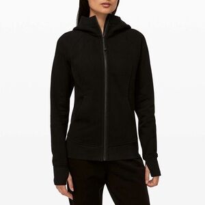 Lululemon Scuba Hoodie *Light Cotton Fleece Sweatshirt 
Black